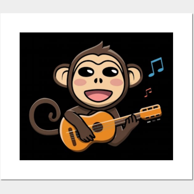 Happy Monkey Wall Art by TshirtMA